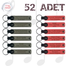 Kül Gri & Nar Çiçeği, 52’li Set, Kişiselleştirilebilir Deri Hatıra, Bebek Mevlüdüne Küçük Armağan