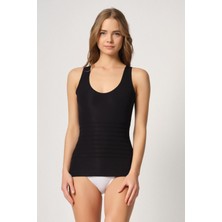 Miraxx Siyah Mı Emay 2938 Sırtı Tül Karyokalı Destekli Atlet Korse