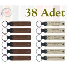 A Kahve & Sütlü Kahve, Doğum Günü Partilerine Katkı, 38’li Set, Kişiselleştirilebilir Deri Hatıra