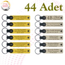 Sarı & Sütlü Kahve, 44’lü Set, Tarih ve Isimli Deri Hediyelik, Dans Kursu Mezunlarına Anı Hediyesi