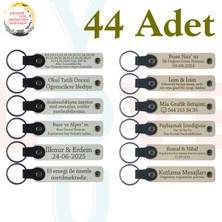 Beyaz & S Kahve, Baby Shower Etkinliğine Değer Katan Armağan, 44’li Set, Tarih ve Isimli Hediyelik