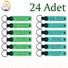 F Yeşili & Turkuaz, Şirket Yıl Dönümüne Anlamlı Sürpriz, 24’lü Set, Kişiye Özel Deri Hediyelik