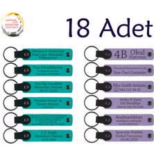 K Turkuaz & Mor Menekşe, Kişisel Mesajlı Anahtarlık, Akraba Kutlamalarına Küçük Armağan 18’li Set