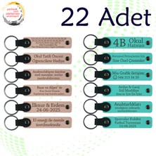 Pudra & Turkuaz, 22’li Set, Tarih ve Isimli Deri Hatıra, Şirket Kuruluş Yıl Dönümüne Özel