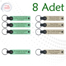 Yeşil & Sütlü Kahve, Tarih Öğretmeninden Dönem Sonu Hediyesi, 8’li Set, Kişisel Mesajlı Hediyelik