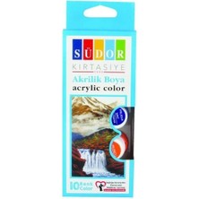 Supertrend Akrilik Boya Seti 10 Renk Renk x 15 Ml. Şişe