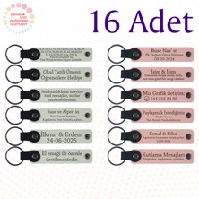 Beyaz & Y Ağzı, Hentbol Takımına Motivasyon Anısı, 16’li Set, Isim Yazılı Anlamlı Deri Hediyelik