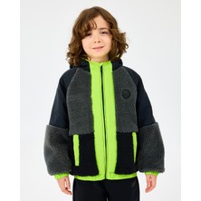 Skechers B Outdoor Fleece Full Zip Sherpa Büyük Erkek Çocuk Siyah Mont Sk2520045-1602