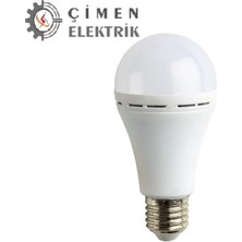 Noas YL95 0711 7W Şarjlı LED Ampul 6400K Beyaz Işık E27 Duy