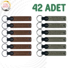 A Kahve & Kül Gri, Satranç Turnuvası Katılımcılarına Anı, 42’li Set, Kişisel Yazılı Anı Anahtarlık