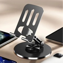Metal Katlanabilir Telefon ve Tablet Tutucu Bracket 360° Derece Dönebilen