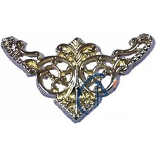 Dekoratif Köşe Süsü, Köşelik - Küçük, 19X34MM, Sarı, 100 Adet