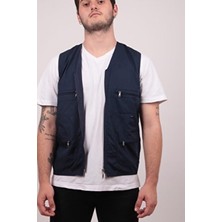 Erkek Yan Cepli Yazlık Yelek