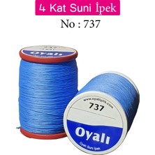 Oyalı 4 Kat Suni Ipek Iplik Iğne Oyası Boncuk Ipi Tığ Oyası NO:737