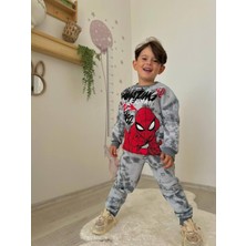 Karakter Baskılı Şardonlu Erkek Çocuk Ikili Eşofman Takımı