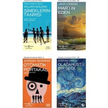 Iş Kültür-Sineklerin Tanrısı - Otomatik Portakal - Martin Eden - Olağanüstü Bir Gece - 4 Kitap Set