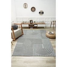 Mariesse Home Elit Bukleli Yumuşak Peluş Post Shaggy İskandinav Tema Yıkanabilir Halı 60 x 110 cm
