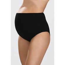 Tampap Pamuklu 3' Lü Hamile Kilodu Kadın Lohusa İç Çamaşırı Siyah Esnek Bel Tasarımı ile Konforlu Kullanım