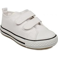Vicco Pino Kız Çocuk Ayakkabı Beyaz Tekstil Malzeme Düz Taban Günlük Kullanım İçin