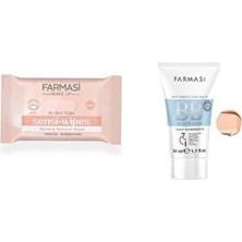 Bb Krem - All In One Açıktan Ortaya 02 50 ml ve Makyaj Temizleme Mendili Sensi-Wipes 20 Adet