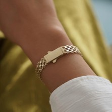 Kilitli Bismark Altın Bileklik