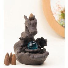 Kahverengi Ejderha Temalı Geri Akışlı Şelale Tütsülük