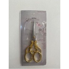 Desenli Nişan Söz Makası Altın Sarısı