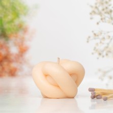 Düğüm Temalı Kırmızı Vegan Soya Mum