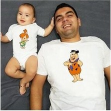 Venüs Dijital Çakmaktaş Baba Kız Çocuk Tshirt Zıbın Tekli Üründür Kombin Yapmak Için 2 Adet Sepete Ekleyiniz
