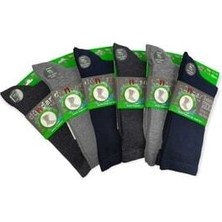 6' Lı Bambu Lastiksiz Şeker Çorap Dikişsiz Sağlıklı Ayaklar Için Erkek Diabet Çorap