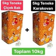5kg Teneke Süzme Çiçek Balı ve 5kg Teneke Karakovan Süzme Balı