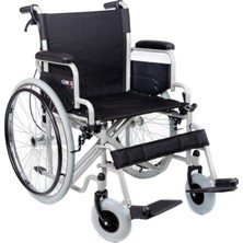 Comfort Plus Tekerlekli Sandalye | 50 cm Geniş Oturum, Çift Makaslı Çelik Gövde, DM-312