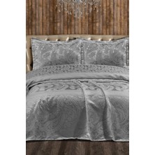 Arlina Şönil Çift Kişilik Yatak Örtüsü 240X260 cm Gri