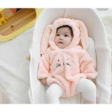 Welsoft Peluş Unisex Kışlık Bebek Çıtçıtlı Badi