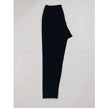 Roniwear Kadın Büyük Beden Penye Tayt Yumuşak ve Pürüzsüz Siyah Uzun Kalıp ile Konfor Sunar