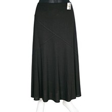 Kadın Firdevs Firuze Astarlı Çapraz Model Siyah Etek