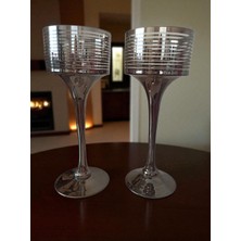 Vintage Smoky Metalik Dekoratif Obje 2'li Set & 38 cm