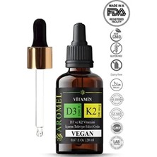 D3 K2 Vitamini | Damlalıklı Kapak | D3 1000 Iu 200 Mcg K2 Mix ,fda