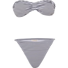 Stripe Straplez Bikini