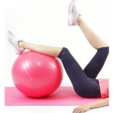 65 cm Fitilli Pilates Topu Dayanıklı Yüksek Kalite Pilates Topu Pompa Hediye