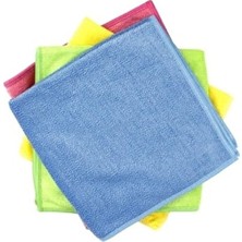 Wappa Microfiber Temizlik Bezi 4 Adet 30X30 cm Çok Renkli Yüzeyler İçin Etkili Temizlik