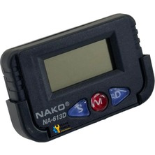 Nako Quartz Dijital Saat - NA-613D, Kronometreli Araç ve Masa Üstü Için