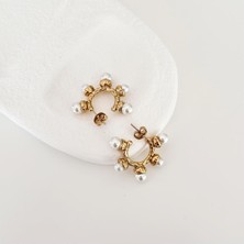 Leroy Gold Çelik Küpe