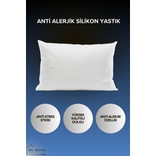 Hig Home Luxesleep 900 gr Silikon Yastık Pamuklu Dış Materyal ile Ergonomik Destek