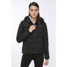 Kadın Kapüşonlu Mont Apreski SN31 Siyah/black 22W32APRESKI