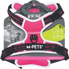 M-Pets Hıkıng Reflektörlü Soft Köpek Göğüs Tasması Pembe L