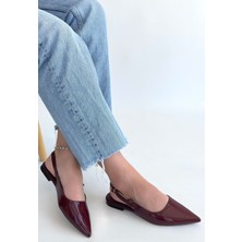 Bordo Rugan Babet Ayakkabı