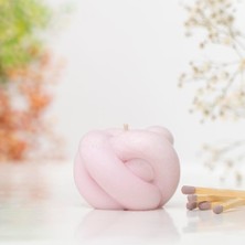 Düğüm Temalı Kırmızı Vegan Soya Mum