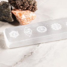 Seven Chacra Temalı Selenit Doğal Taş