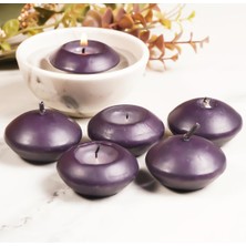 Mitr Lacivert Suda Yüzen Mum